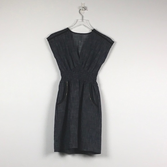 Audrey 3+1 Dresses & Skirts - Audrey 3+1 Denim Dress with Zipper Detail